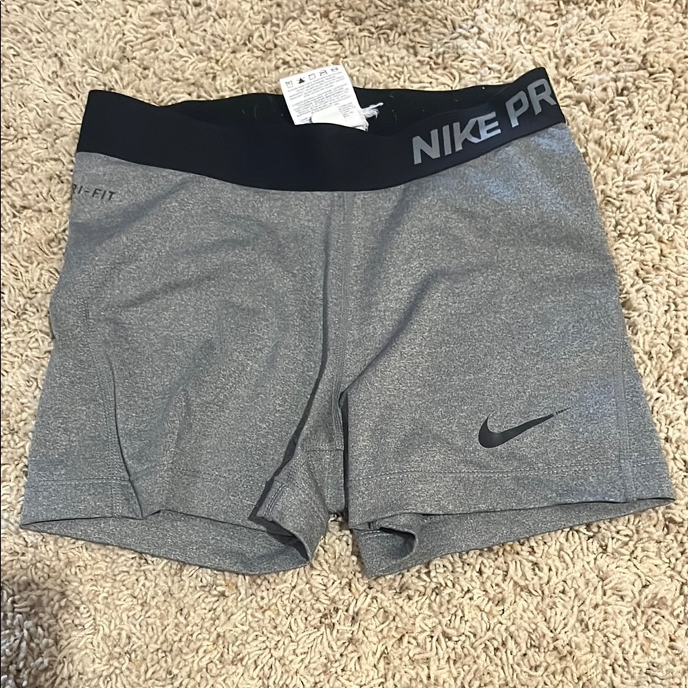Nike Gray Athletic Shorts with Compression Fit